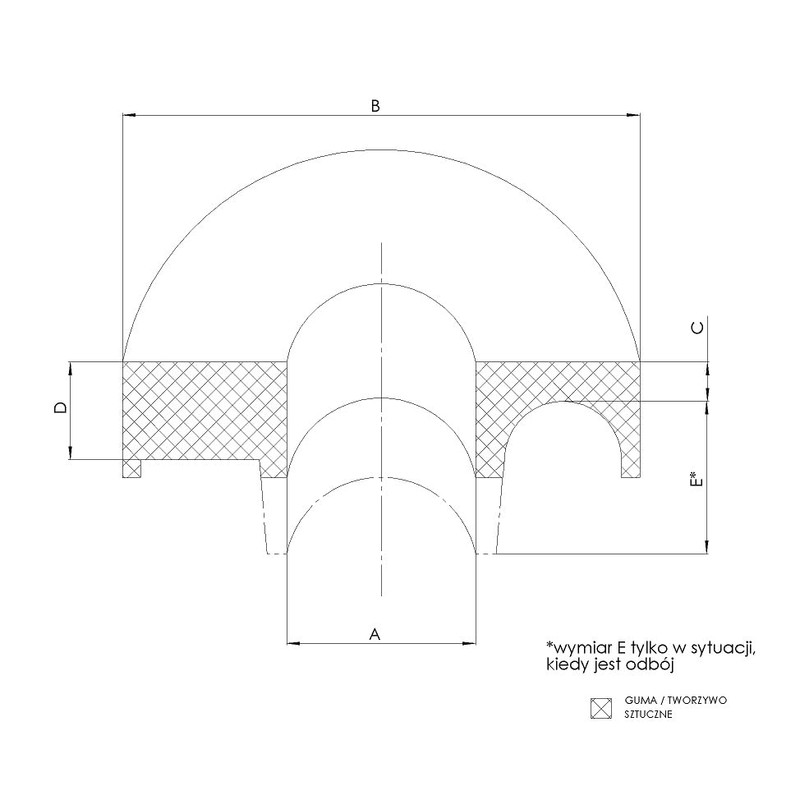 TEDGUM 00443087 REAR SPRING PAD (LOWER)