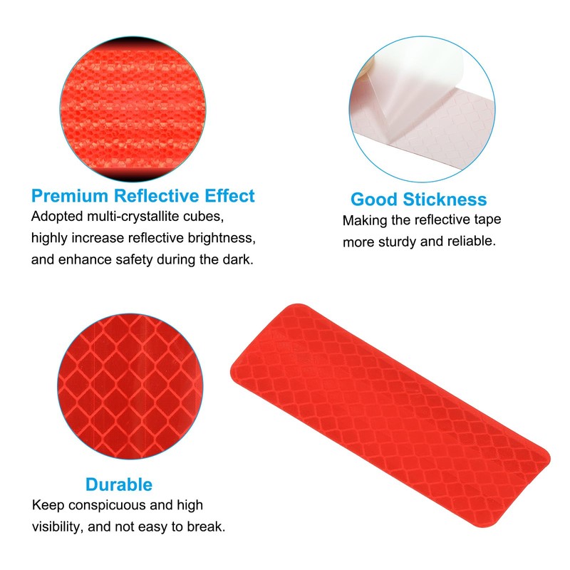 PATIKIL Reflective Stickers, 30 Pcs Safety High Visibility Reflective Sticker