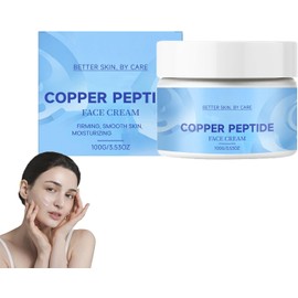 Crema Facial Con PéPtidos De Cobre, Hidratante Reafirmante Y EláStica Para Rostro Y Cuello, Hidratante Suavizante Para Pieles Maduras, Crema Hidratante De DíA Y De Noche Pieles Maduras (1 PC)