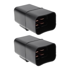 VGOL 2pcs 4 Pins Bike Solenoid Relay 02501500 1NT-H1940-00 Compatible with Suzuki LT80 1987-2006 Quad Bike ATV Black