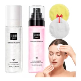 Spray Fijador Maquillaje Larga Duración Hidratante Cuidado F Tono del primer Rosa