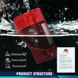 PIT66 Tail Light Assembly Compatible with Ford F250 F350 F450 Super Duty 2020-2022, Only Fit Factory Halogen Tail Light w/Blind Spot Monitor Rear Lamp Driver Left Side