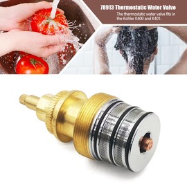 SIDMILE 78913 Thermostatic Valve Cartridge Fit for Kohler K400/K401 3/4 Inch High Flow Rate Water Valve