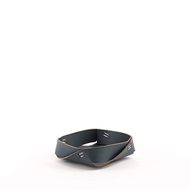 Vacavaliente Recycled Leather Desk Organiser, Petrol Blue