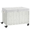 Rolling Storage Basket with Lid, 47.6 Gallon (180L) Storage Bin