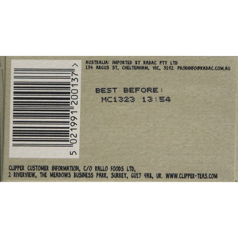 Clipper Organic Infusion Liquorice 20 Tea Bags (Pack of 6)