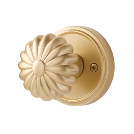 MRML Gold Passage Door Knob, Interior Light Gold Door Knob Kitchen Pantry Hall Closet Brushed Gold Door Knobs, Aluminium Alloy Knob, 2 Pack