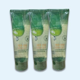 The Saem 더샘 제주 생생 알로에 수딩젤 튜브250ml 3개 쿨링 The Som Jeju Fresh Aloe Soothing Gel Tube 250ml 3pcs Cooling