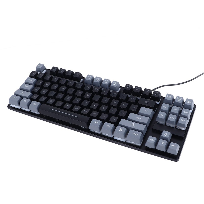 Gaming Keyboard USB 87 Keys RGB Backlit Floating Keycaps Contrast