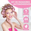 63 Tubos Para Rizar Cabello Abrazadera Plástica Para Cabello