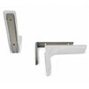 Shelf Support Brackets with Covers 240mm Invisible/Concealed Fixings White