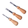 3Pcs Leather Edge Bevelers 4 6 8mm Stainless Steel Durable