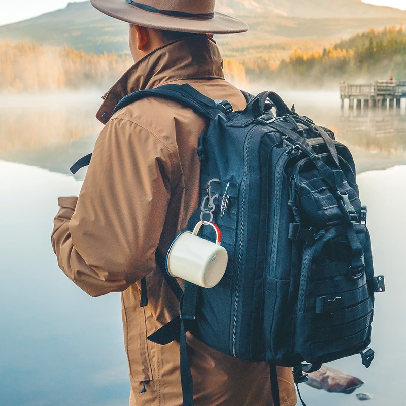 2 pieces key ring titanium carabiner clips for keys key