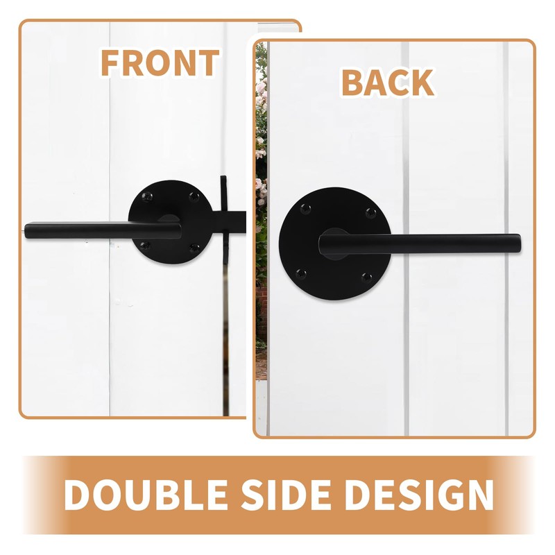 XIAOPEIZHI Two Sided gate Latch,gate Latch for Outdoor Fence, Wooden