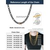 ChainsPro Figaro Chain for Men Women, Men Necklace Chains, 6mm