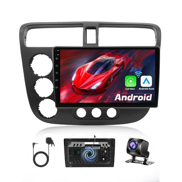【Heat Dissipation】 2+64G Android Car Radio for Honda Civic 2001