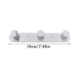 Molyorch Pack of 2 Wall Coat Rack, White Coat Rack, Heavy for Bathroom Towel, Bedroom Clothing, Kitchen Towels