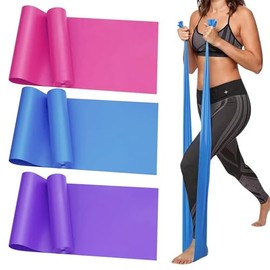 Jasinber Bandas Elásticas, 3 Unidades Bandas de Resistencia para Yoga，Pilates, Gimnasio, Entrenamientos