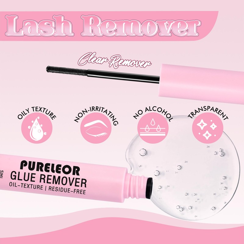 Cluster Lashes Kit Extensions Individual Eyelashes with Lash Bond and