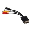 VGA SVGA S Video 3 AV TV Adapter Converter Cable