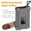 Hammersmith Beast V-Cut Cigar Cutter with Built-in Pull-Out 8mm Punch