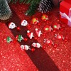 Sailimue 7 Pairs Christmas Crystal Clip On Earrings for Women