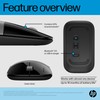 HP Wireless Mouse, Z3700, Quiet, Dual Wireless Mouse, Windows Mac,