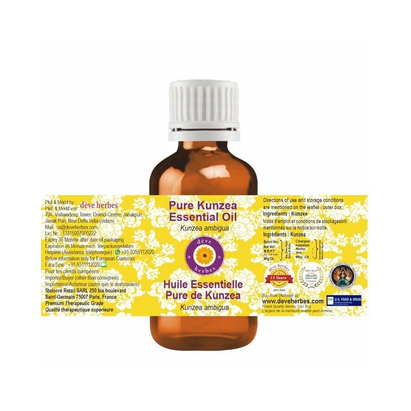 Deve Herbes Pure Kunzea Essential Oil (Kunzea ambigua) Natural Therapeutic