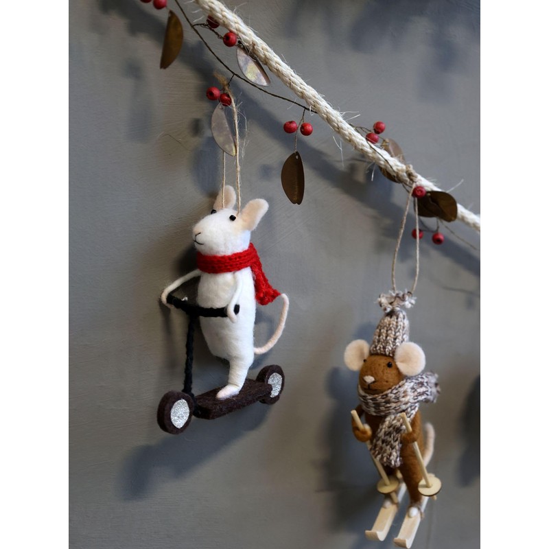 Christmas Tree Decoration Mouse Felt Christmas Decoration Tree Decoration Christmas