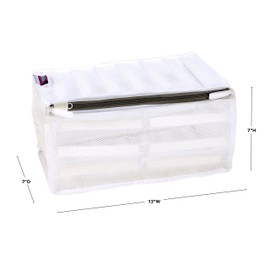 Woolite Sanitized Padded Wash Bag, White