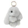 Xsclpomddy Cute Plush Rabbit Keyring Plush Bunny Keyring Pom Poms