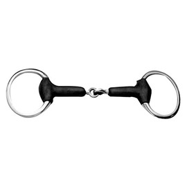Korsteel Soft Rubber Jointed Eggbutt Snaffle Bit, 5"