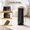 BREEZOME Space Heaters for Indoor Use, 1500W, with Thermostat, 24H