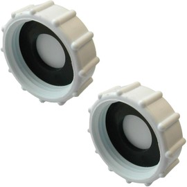 SOTL® 2X 32mm Blanking Cap Washer Washing Machine Dishwasher Taps Tool Plumbing Appliance Trap