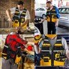 Tool Vest, Electrician Tool Vest for Men, 22 Compartments, Reflective