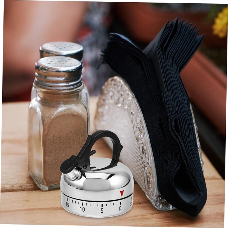 Ciieeo 2pcs Mechanical Kitchen Timer for Cooking Easy Use Countdown