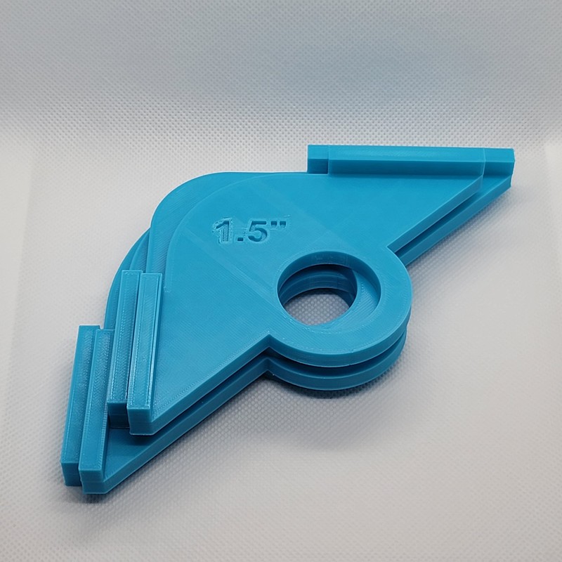 8 Piece Corner Radius Template Set for Routers, Woodworking Corner