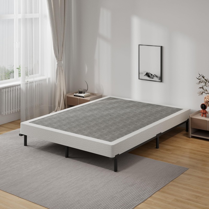 Snaye Queen Box Spring Bed Base 5 Inch, 3000lbs Heavy