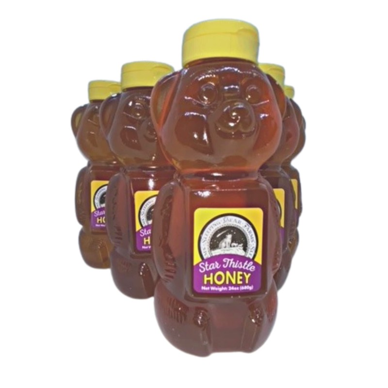 Star Thistle Honey Bear 24 oz. Unpasteurized Unblended No Additives