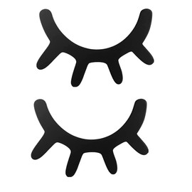 BOBOZHONG Eyelash Wall Sticker,2 Pcs Cute Wooden Eyelash Wall Sticker Stickers Sleepy Eyes Wall Decals for Children's Baby Bedroom Living Room Art Decoration