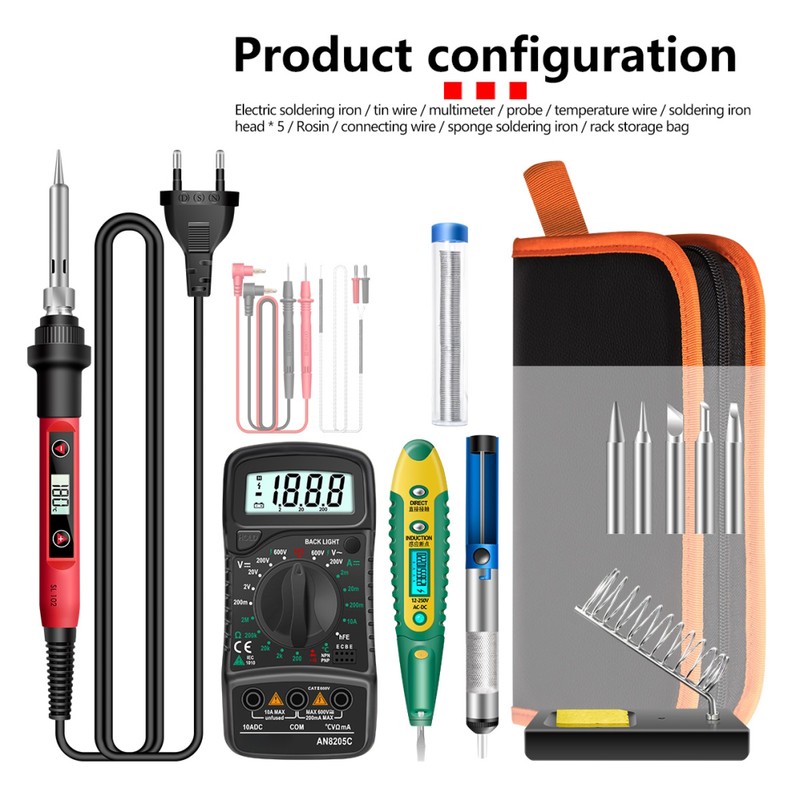 16pcs/set Soldering Iron Kit Multifunctional Electric Tools Soldering Iron Portable