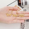 Angel Number Necklace for Women, Lucky Number Necklace Gold Plated