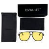 QVKUUT Retro Rectangular Sunglasses for Men and Women Rectangle Retro