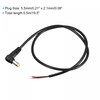 sourcing map 5.5mm x 2.1mm 90 Degree Right Angle DC