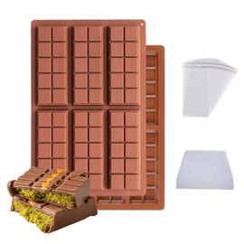 Schokoladenform aus Silikon für 6 Tafeln Schokolade selber machen Dubai Schokolade Schokoladentafel Form Silikonform