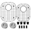 2Pack Sink Protectors for Kitchen Sink 13"x16"and 11.2"x14.5",Stainless Steel Sink