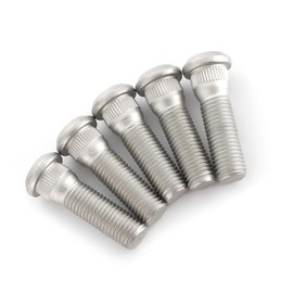 Ferianl 5PCS Wheel Studs, M12x1.5 49mm Long Vehicle Wheel Steel Lug Bolts, OEM#610-266, 90942-02049 Steel Tire Studs, Wheel Lug Stud Car Accessories, Compatible with Chevy Lexus Toyota Scion Pontiac