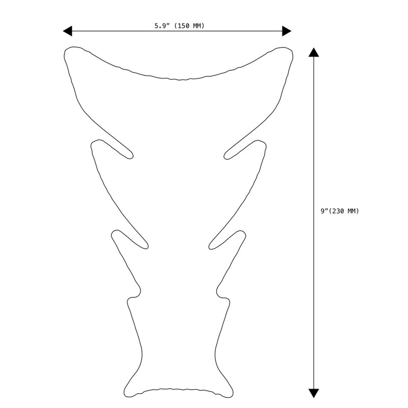 NEX Performance Motorcycle Tank Pad Protector, Universal, Red