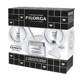 Filorga Smoothing Xmas Set Time Filler 5XP Cream, 50ml & FREE Solution Micellar Anti-Age, 400ml & & Sleep&Lift Night Cream, 15ml & Massage Stone, 1pc