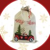 Pack of 2 Christmas Sacks Burlap Christmas Gift Bags Two